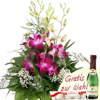 Blumenstrauß mit Orchideen online versenden – Blumen online verschicken auf www.blumenfee.de