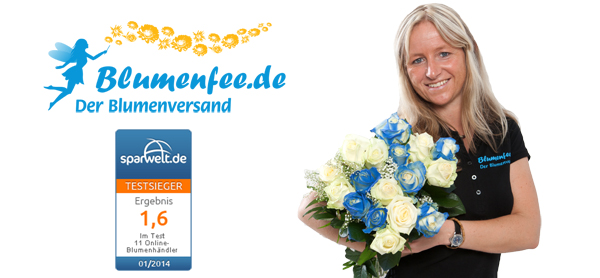 Blumenfee ist Testsieger 2014 im Blumenversand Test von Sparwelt.de